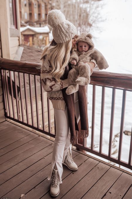 Ski vacation outfit favorite🤍 recommend sizing up in the cardigan if you want an oversized feel #winterwhite #cardigan #varley #skitrip

#LTKfindsunder100 #LTKSeasonal #LTKstyletip