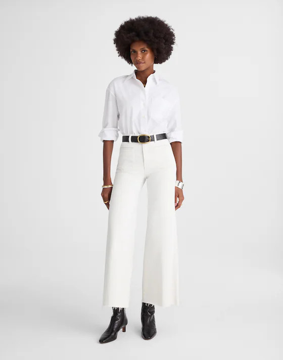 Flared Wide-Leg Crop Jeans | Madewell