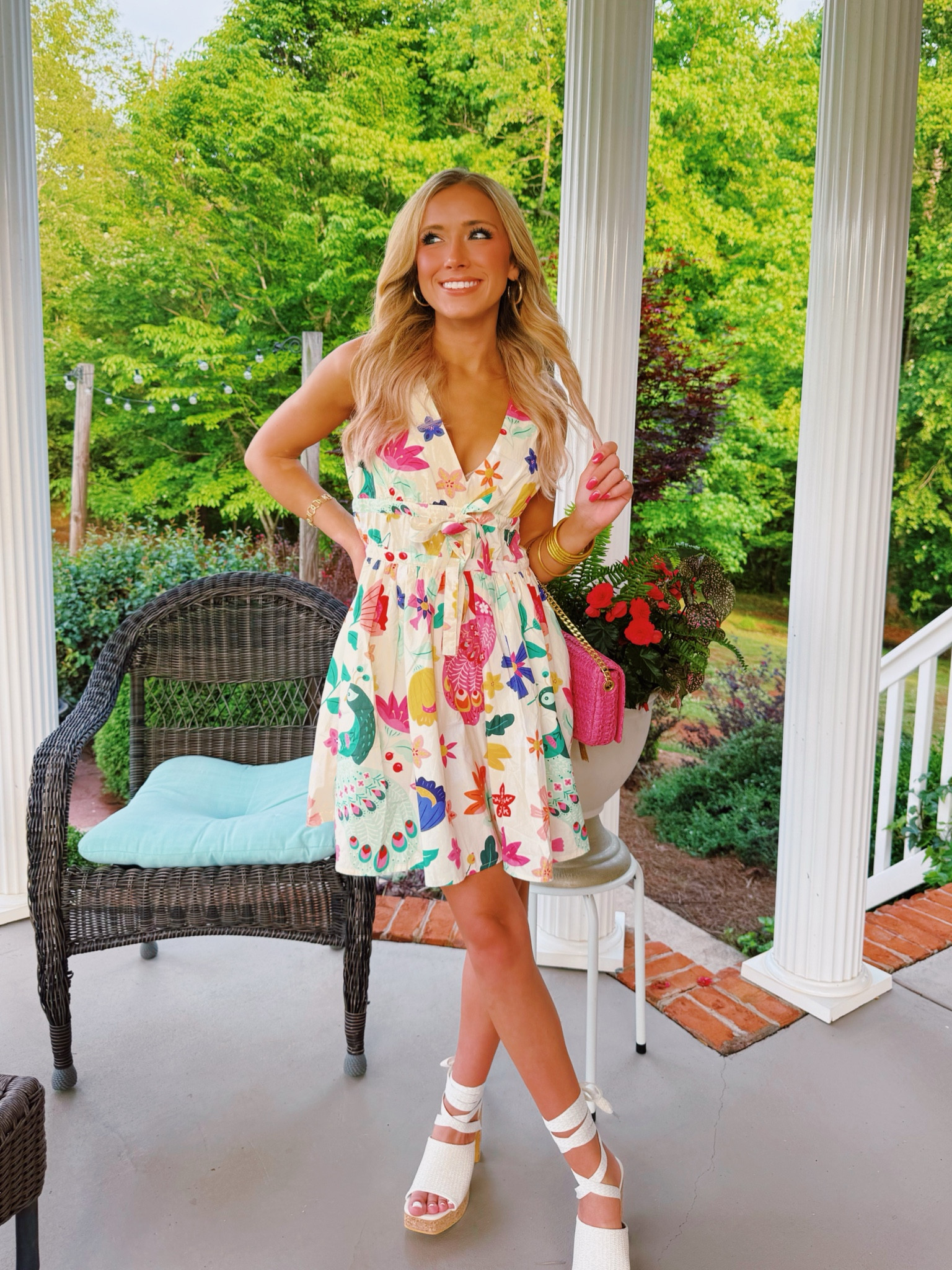 the cutest summer OOTD!🩵🦚🌸🌷✨
Wearing an XS!!

#LTKU #LTKStyleTip #LTKFindsUnder100