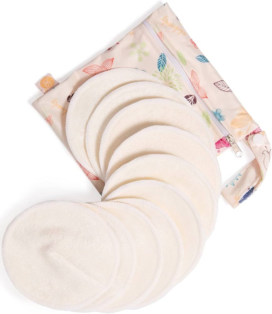 Kindred Bravely Organic Reusable Nursing Pads 10 Pack | Washable Breast Pads for Breastfeeding, L... | Amazon (US)