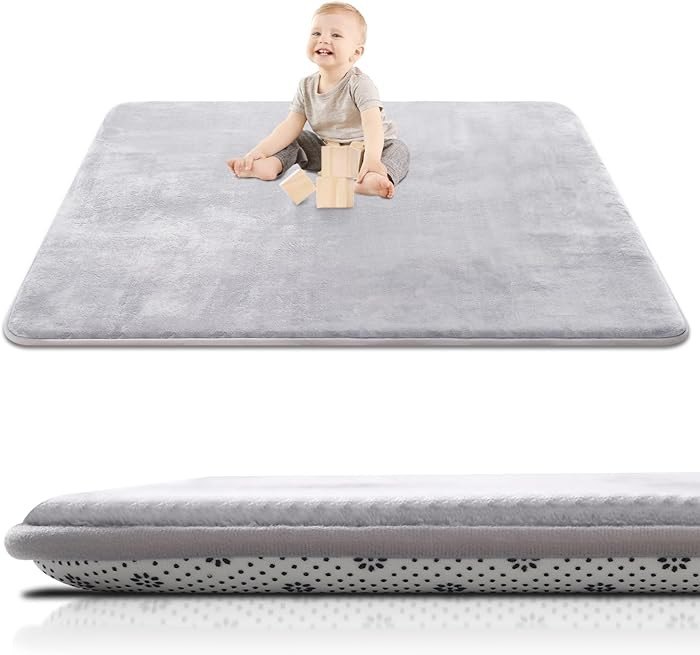 SEPARO Thick Baby Play Mat for Floor,50 x 50 Playpen Mat,Tummy Time Foam Mats,Ultra Soft Support ... | Amazon (US)