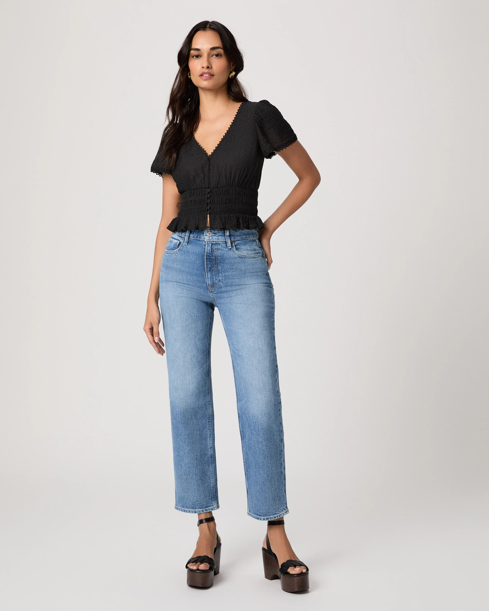 Stevie Ankle Straight Jean | Paige