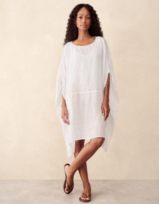 The White Company Linen Gauze Kaftan, Dusty Clay, Size: One Size | The White Company UK & ROW