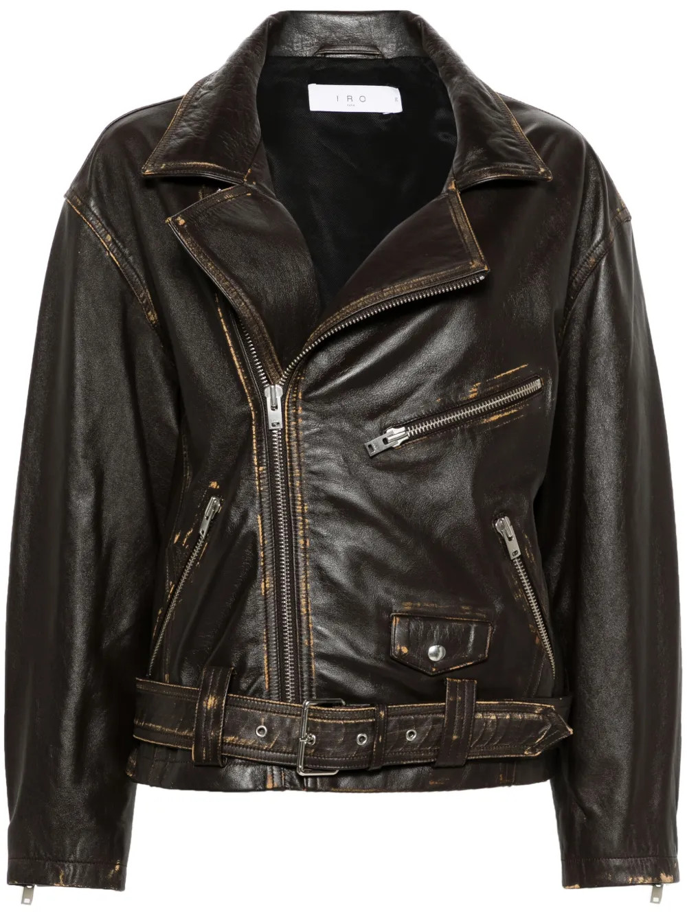 IRO Dylan Leather Jacket - Farfetch | Farfetch Global