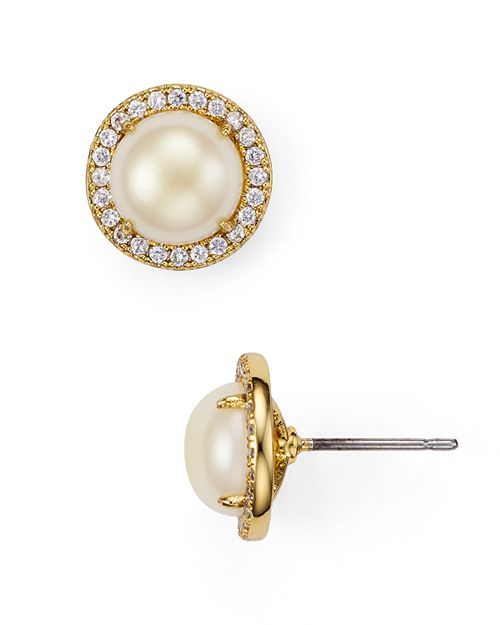 kate spade new york Pavé Halo Stud Earrings Jewelry & Accessories | Bloomingdale's (US)