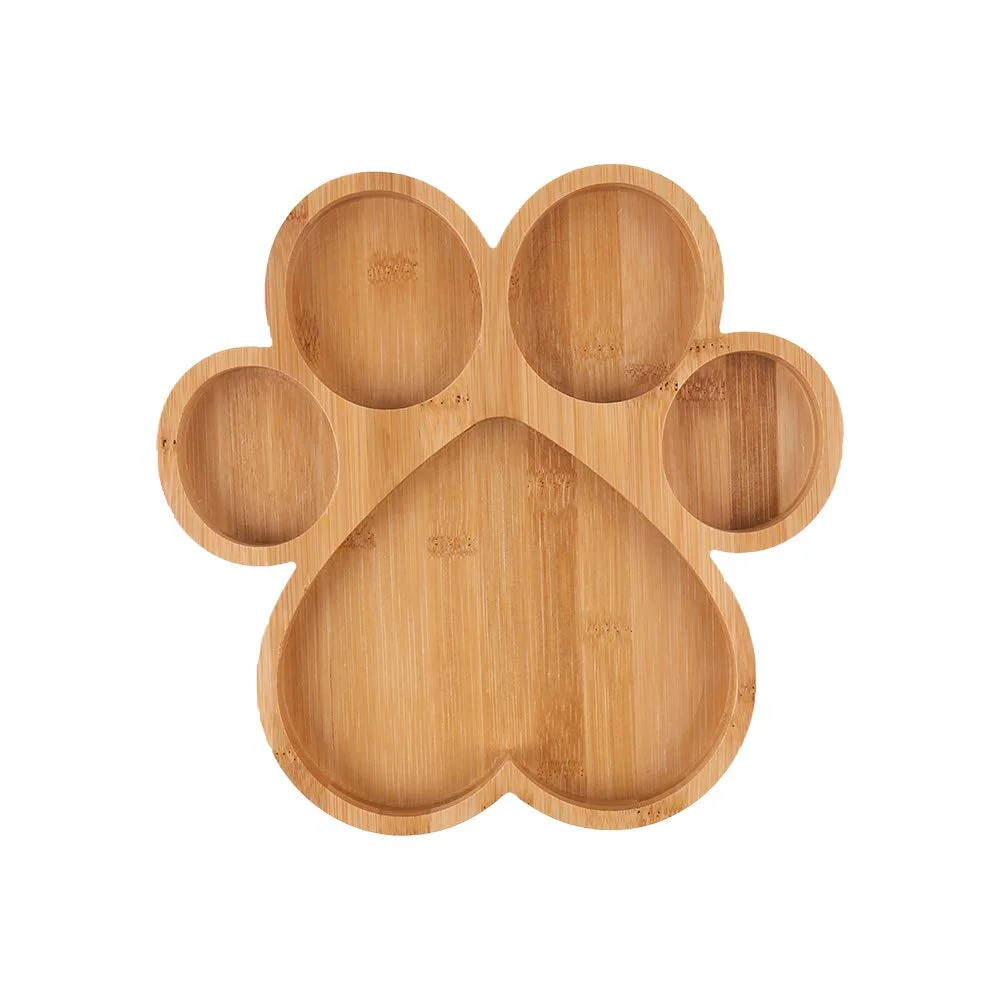 Dog Paw Shaped Serving Tray with 5 Grooves Wooden Cutting Board Claw Candy Dish Bowl Pet Party Su... | Walmart (US)