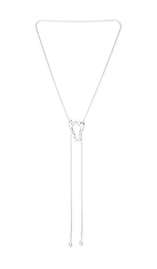 Molten Muse Bolo Lariat Necklace in Silver | Revolve Clothing (Global)