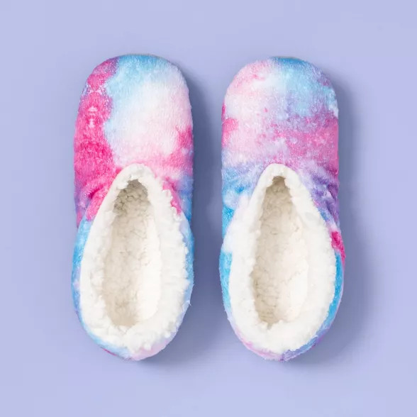 Girls' Galaxy Slipper Socks - More Than Magic™ Pink | Target