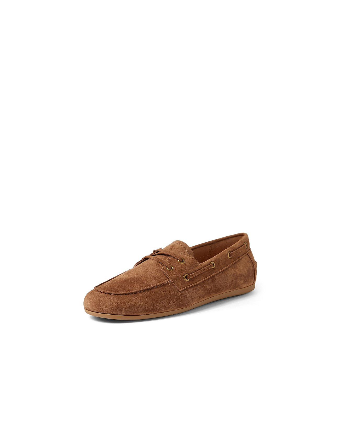 Jerae Suede Moccasin Lace Up Loafers | David Jones (Australia & New Zealand)