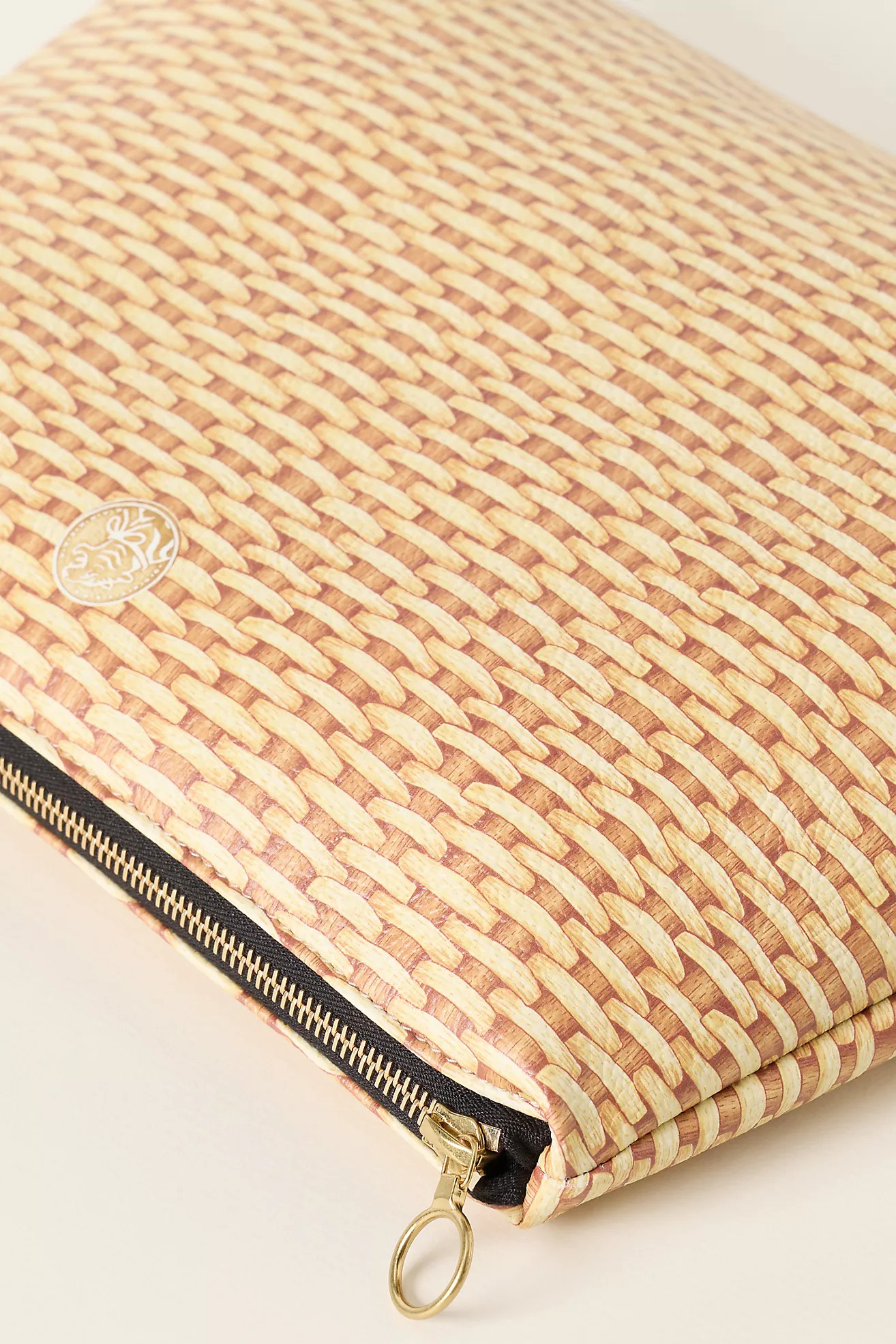 Tigre De Tartan Leather Mahjong Tiles Travel Pouch | Anthropologie (US)