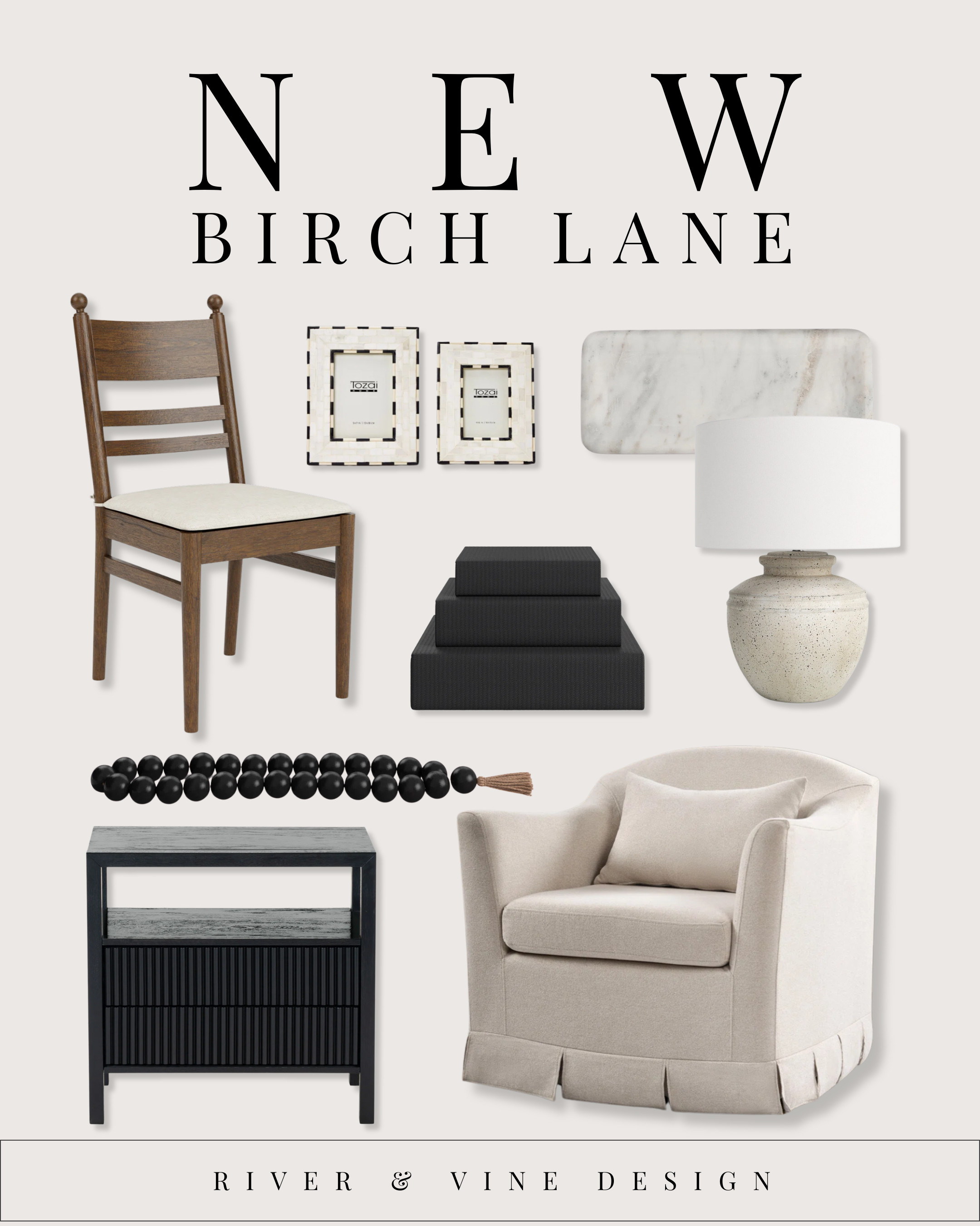New Birch Lane arrivals just dropped — and these are the quiet-luxury pieces that instantly elevate a room.

Think: warm woods, creamy upholstery, and matte black accents that look custom — without the designer markup.
These are the pieces that make your home feel thoughtful… even if you only change one thing.

✨ Designer picks from this board:
– The tailored skirted swivel chair (obsessed — makes any corner feel intentional)
– Textured ceramic lamp that gives soft, ambient glow (not yellow!)
– Black stacked boxes + beaded garland for effortless styling
– Sculptural wood dining chair (high-end look, everyday price)

If you want a home that feels curated — shop the exact pieces below. 

 #LTKHome