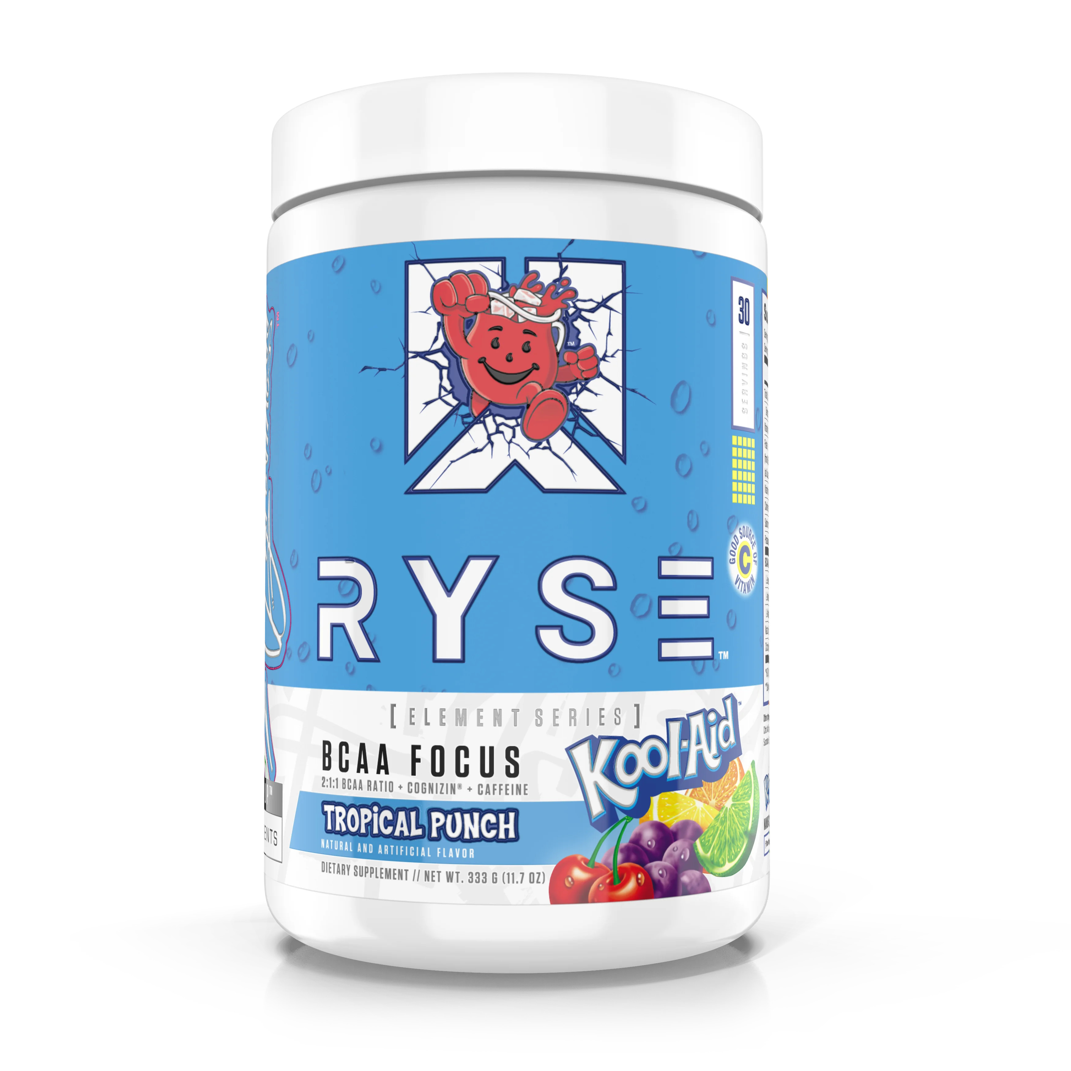 RYSE Supplements Element Series, BCAA Focus Intra Post Workout Powder, KOOL-AID Tropical Red, 30 ... | Walmart (US)