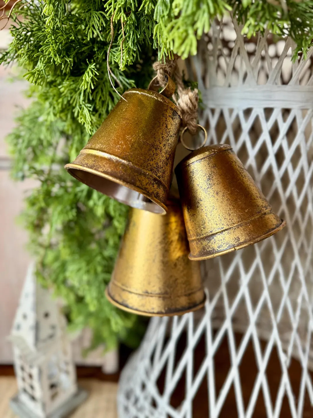 Large Christmas Bells, Large Hanging Bells for Mantle, Porch Bells, Hanging Bells, Christmas Door... | Etsy (US)