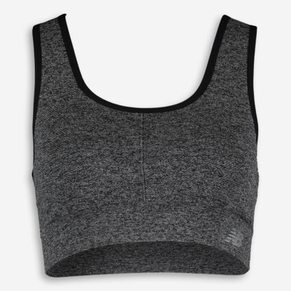 Grey Melange Sports Bra | TK Maxx