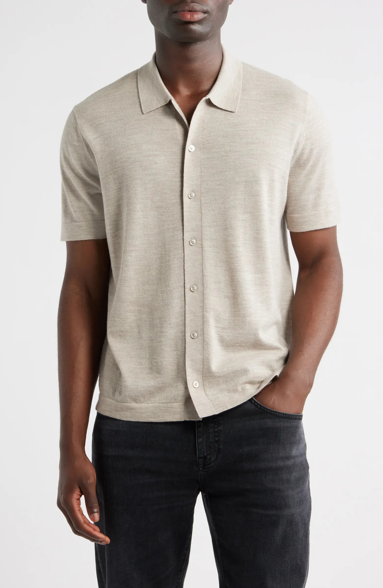 Nordstrom Short Sleeve Button Front Cardigan | Nordstrom | Nordstrom