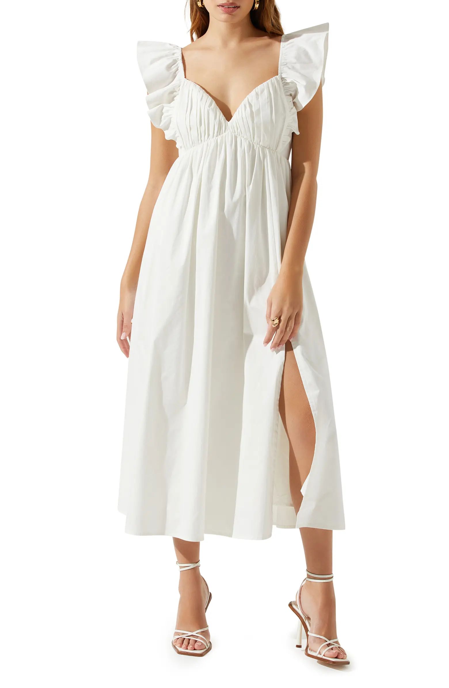 Flutter Tie Back Maxi Dress | Nordstrom