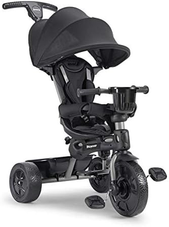 Joovy Tricycoo 4.1 Kid's Tricycle, Push Tricycle, Toddler Trike, 4 Stages, Black | Amazon (US)