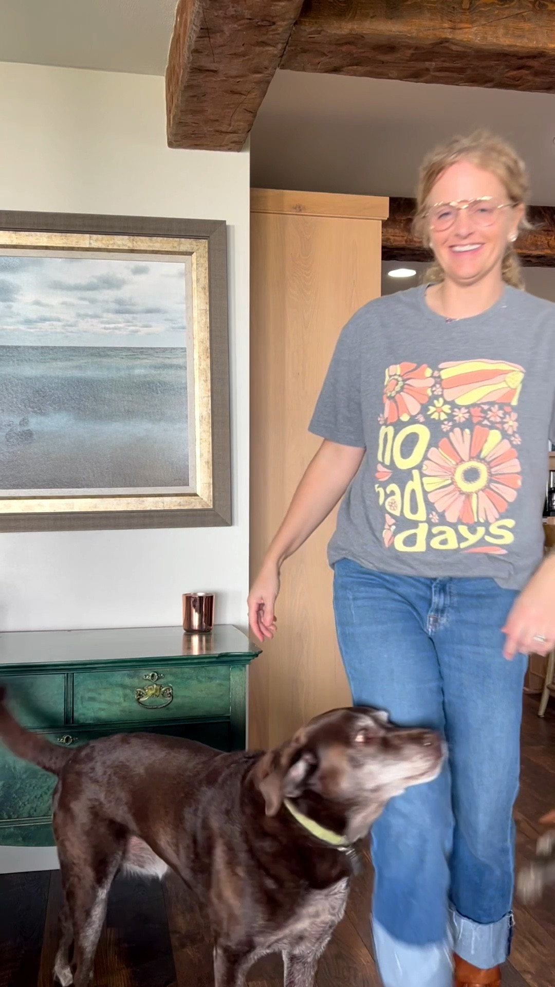 More outtakes because when will I learn to put the dog away when I’m filming?! This time, Bogey had his BFF over to play. 👯‍♂️ 

#LTKOver40 #LTKPets #LTKTall