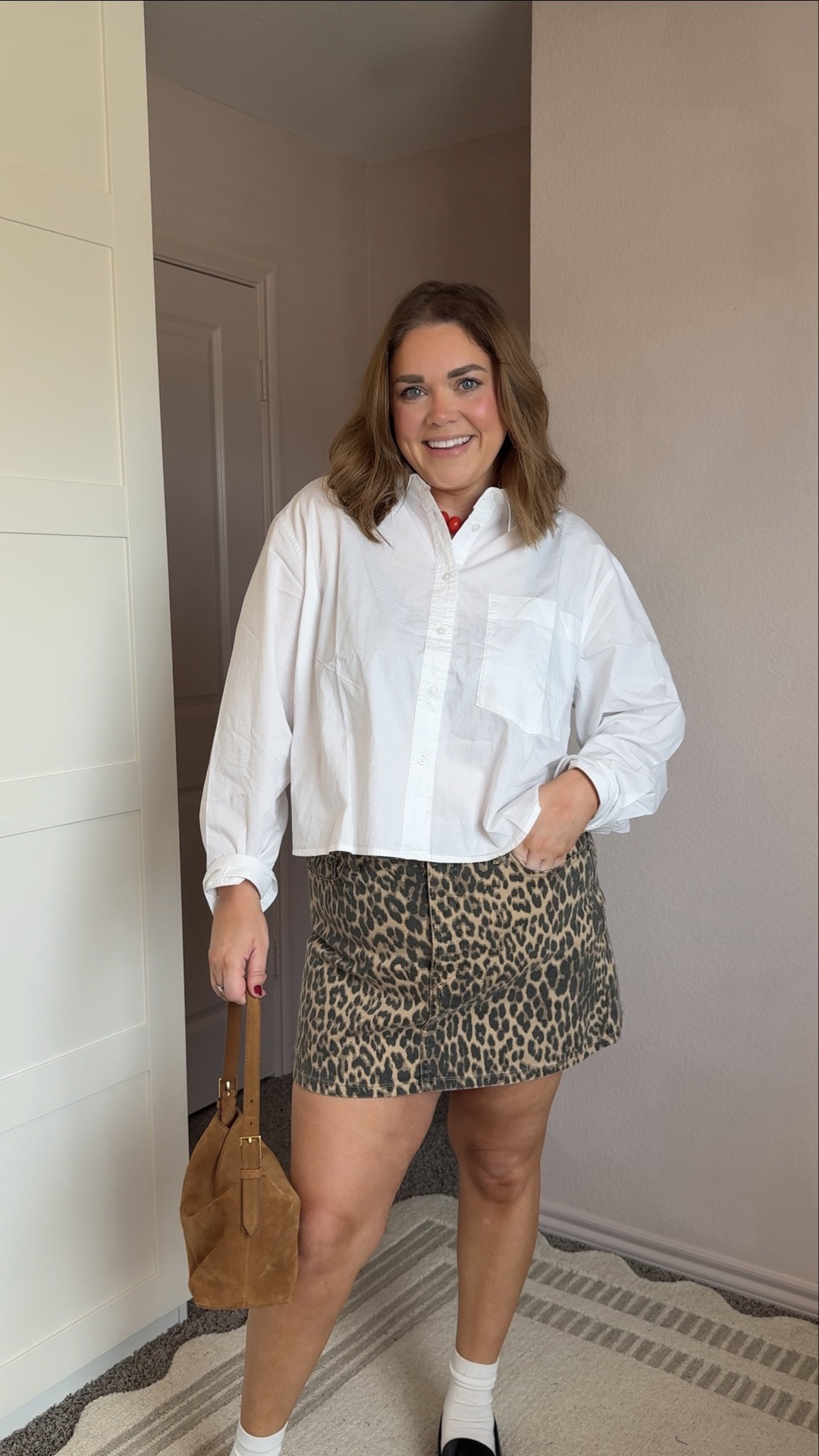 Fall outfit recreate wearing 14 in skirt but I have room and large in button down. Loafers are from last year but linked similar.

#LTKMidsize #LTKPlusSize #LTKgrwm