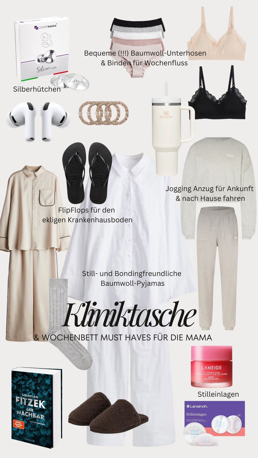 Kliniktasche & Wochenbett Essentials für die Mama 🤍 

#LTKfamily #LTKdeutschland #LTKbaby