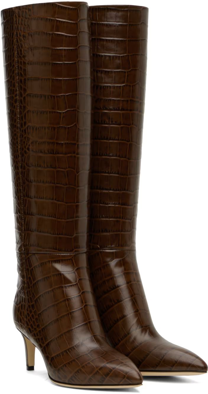 Brown Stiletto Boots | SSENSE