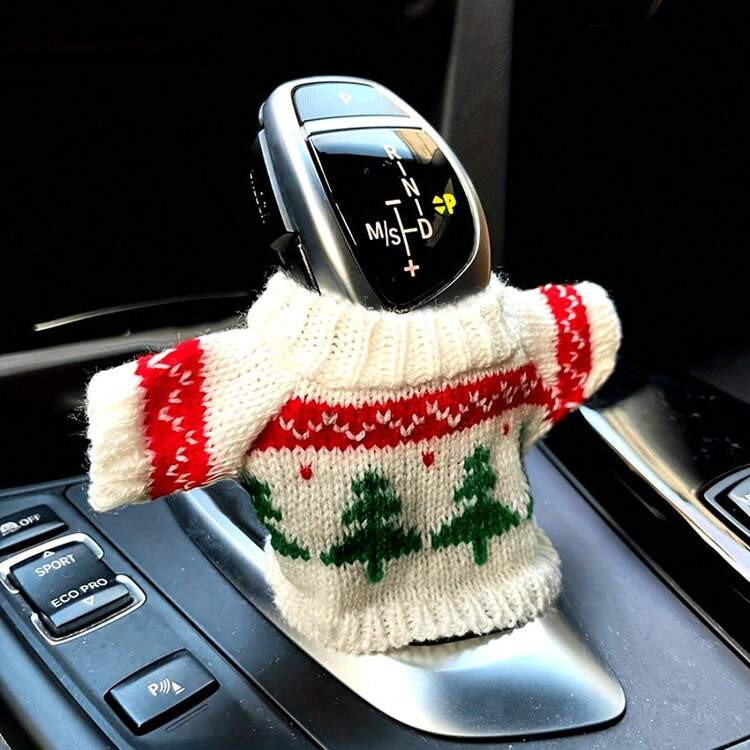 Fit Car Gearbox Cover- Stylish Mini Knit Sweater Design, Dustproof And Decorative Interior Access... | SHEIN