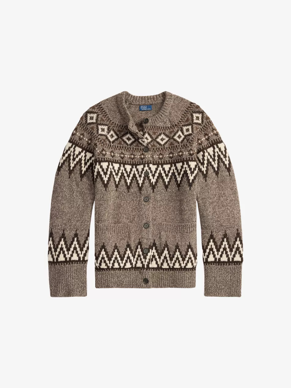 Fairisle Knitted Wool-Blend Cardigan | Selfridges