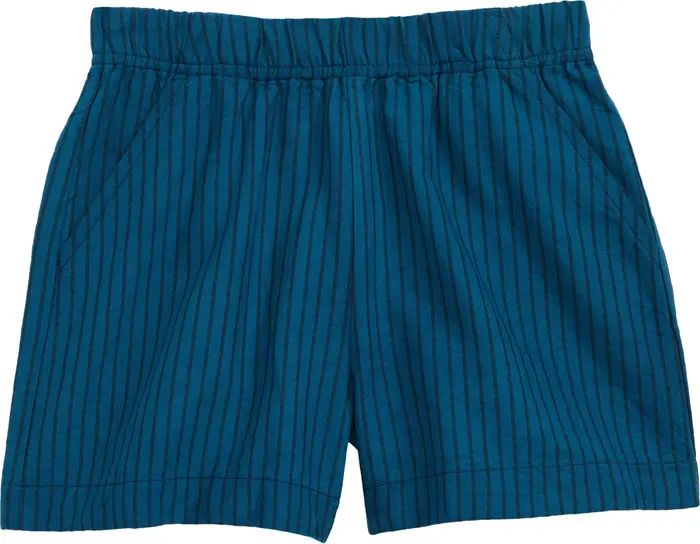 Open Edit Kids' Overdye Stripe Organic Cotton Shorts | Nordstrom | Nordstrom