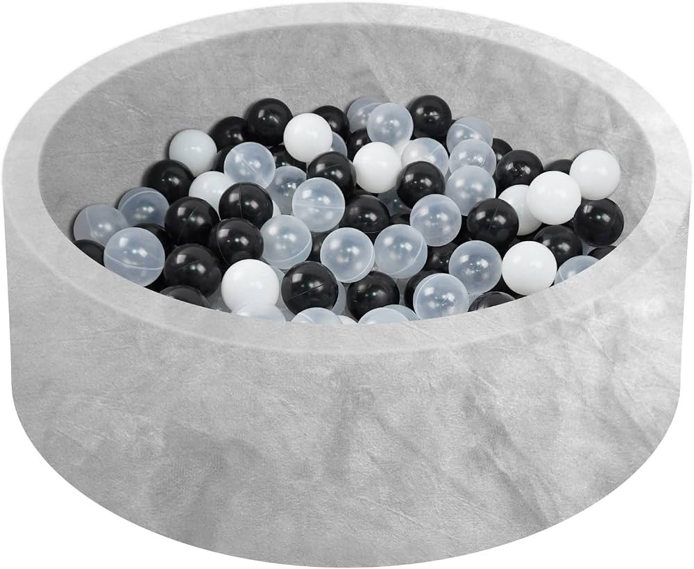 MEOGETY Baby Foam Ball Pits for Toddlers Kids, Soft Round Ball Pit Pool Ideal Gift Play Toys for Chi | Amazon (US)