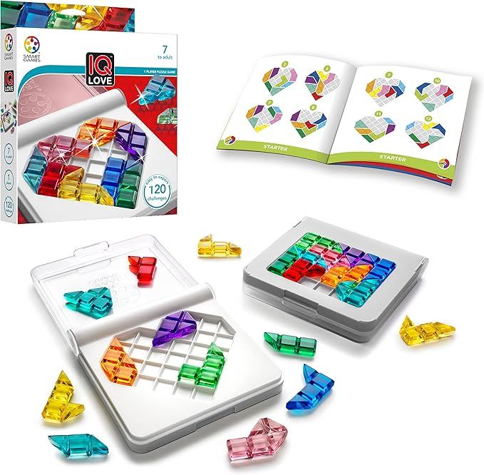 SmartGames IQ Love Travel Puzzle Game with 120 Challenges for Ages 7 - Adult | Amazon (US)