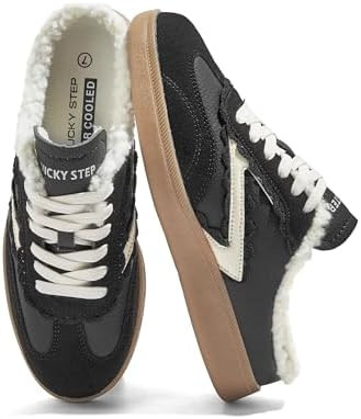 LUCKY STEP Women’s Mule Fashion Sneakers Slip On Backless Walking Shoes Winter Retro Comfy Casu... | Amazon (US)