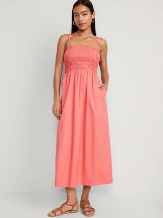 Fit & Flare Smocked Maxi Cami Dress for Women | Old Navy (US)