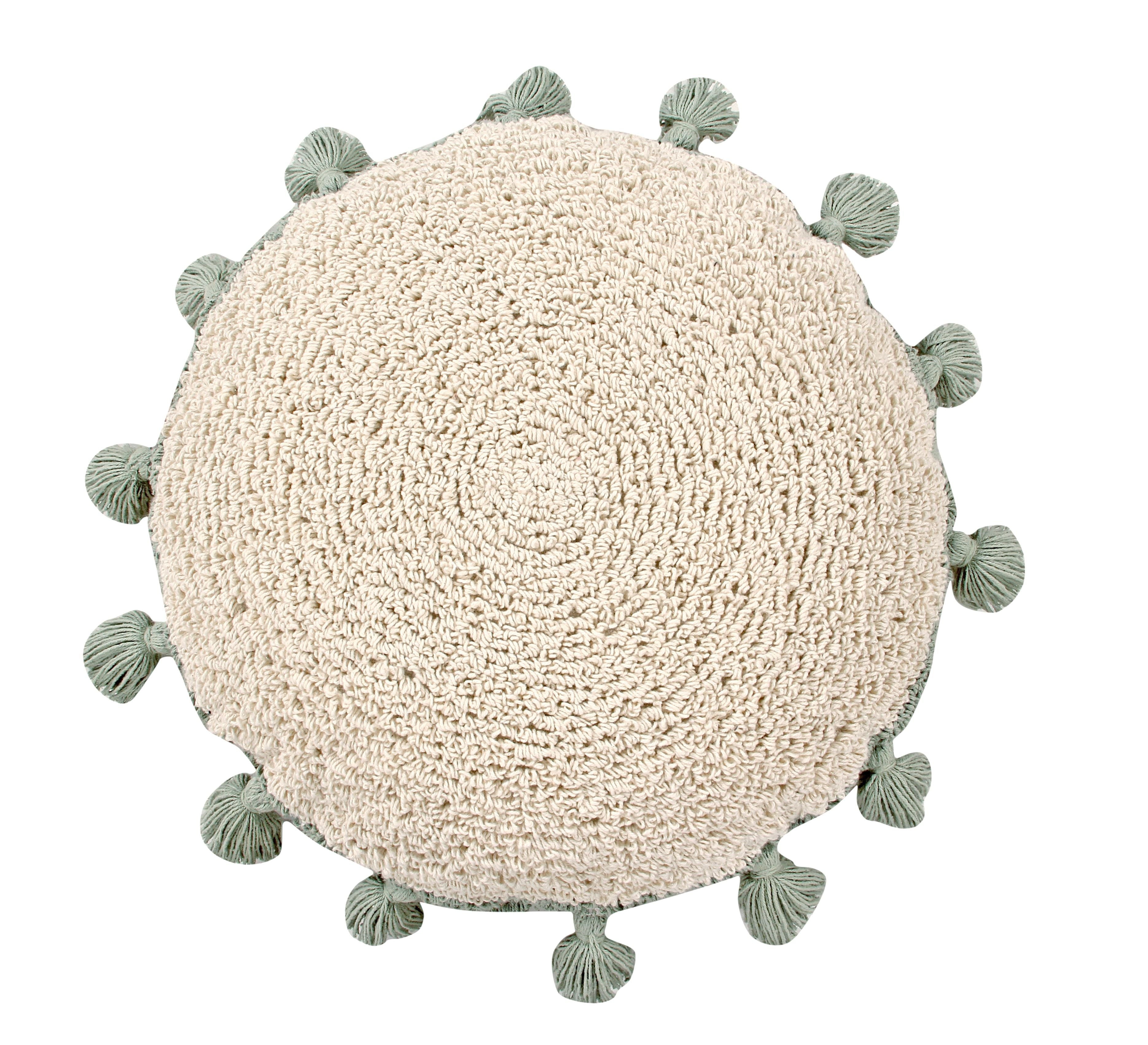 Circle Cushion in Green | Burke Decor