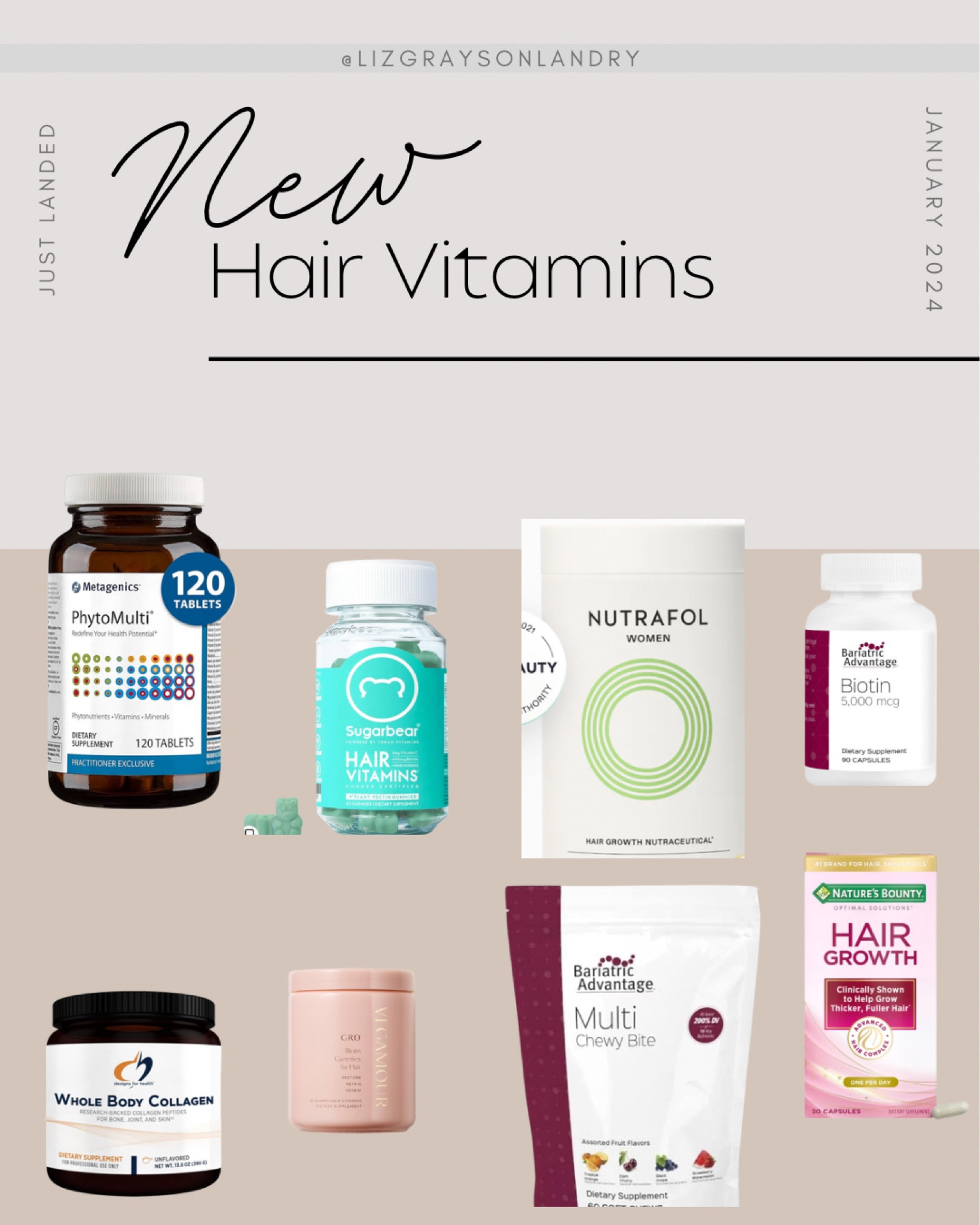 Hair growth nutrition. 

#LTKbeauty #LTKover40