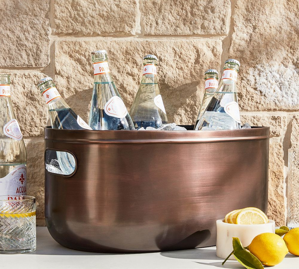 Sweet July Stainless Steel Party Bucket | Pottery Barn (US)
