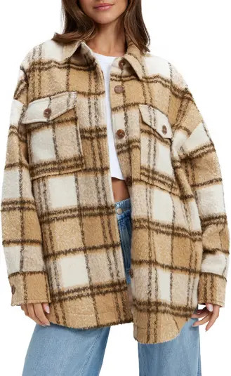 Good American Plaid Shacket | Nordstrom | Nordstrom