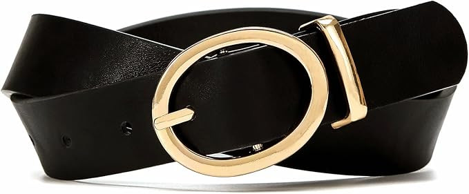 Earnda Womens Belts for Jeans Faux Leather Strap | Amazon (US)