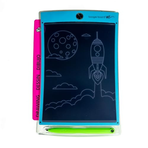 Boogie Board Travel Magic Sketch Colorburst Drawing Pad, Green Stylus, 3 Double-Sided Templates for Drawing, Writing, and Tracing, Ages 4+ - Blue Bezel | Amazon (US)