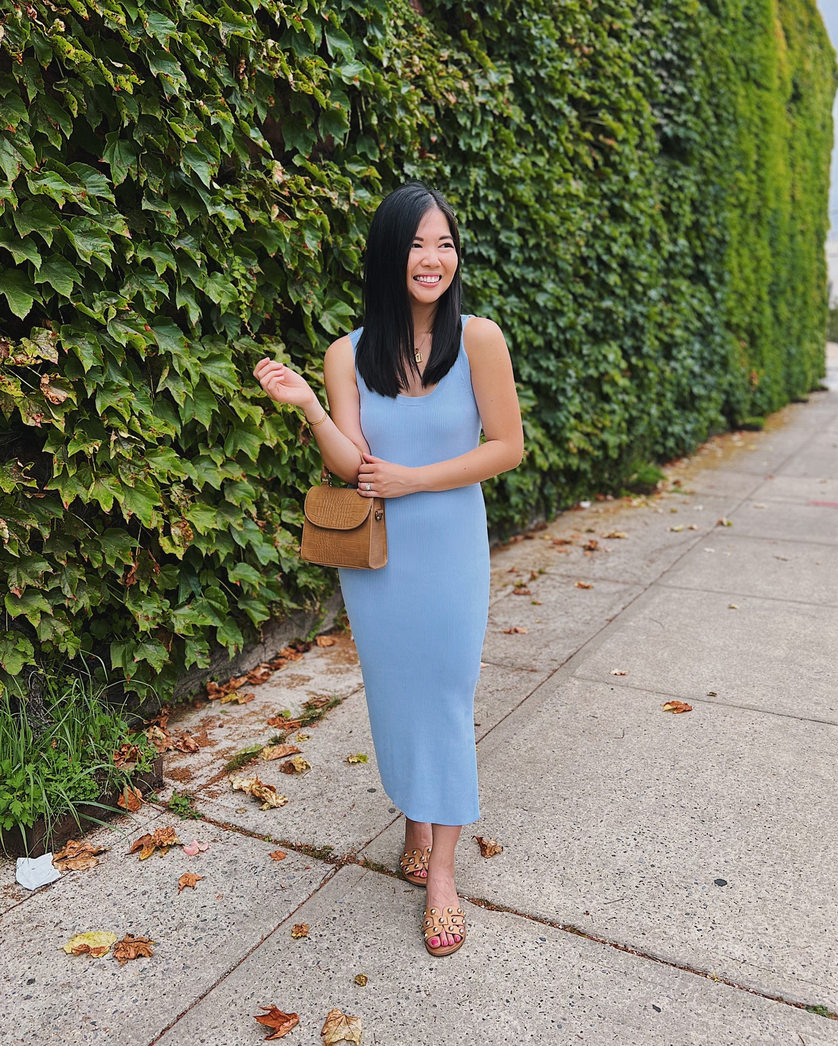 Blue tank dress (XS)
Light blue dress
Brown top handle bag
Brown crossbody bag
Brown leather bag
Studded sandals (TTS)
Slide sandals
Casual summer outfit
Casual summer dress
Casual dress
Amazon dress
Amazon The Drop dress

#LTKFind #LTKSeasonal #LTKunder100