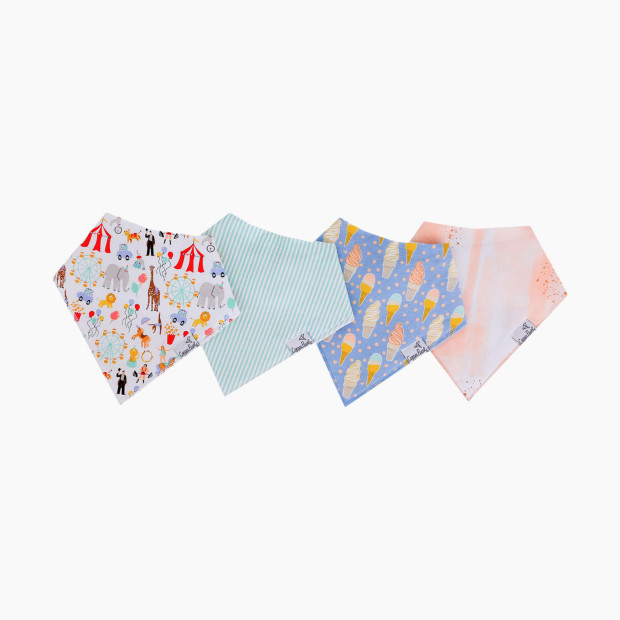 Copper Pearl Printed Bandana Bib Set (4-Pack) in Bailey | Babylist