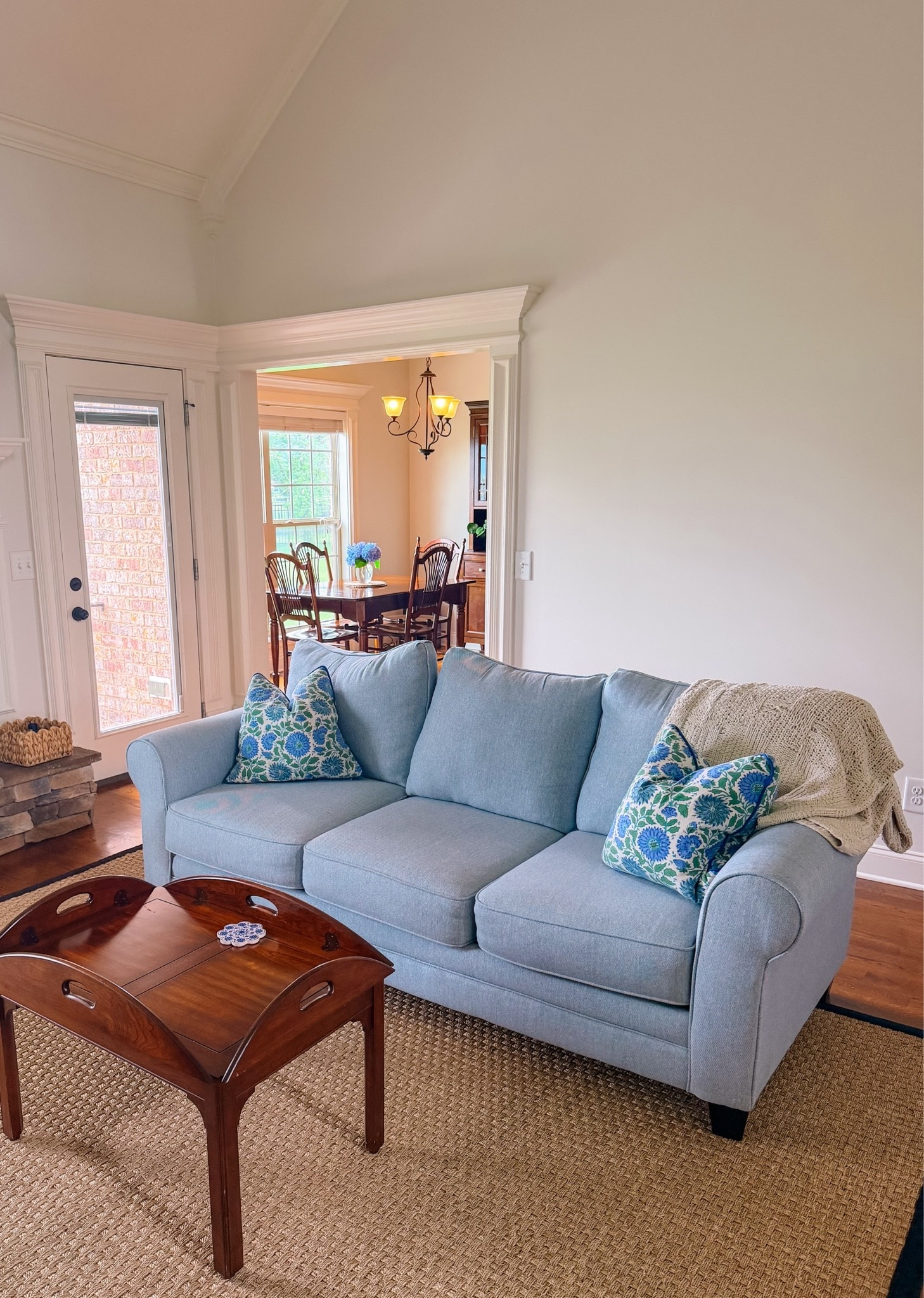 THIS. COUCH. !!!! We’ve been slowly piecing together our home, and a perfectly blue couch was high on our list of must-buys!! This one from Birch Lane is exactly what we were looking for - simple, the perfect shade of blue, and sooooo comfortable!! 🩵

#LTKHome