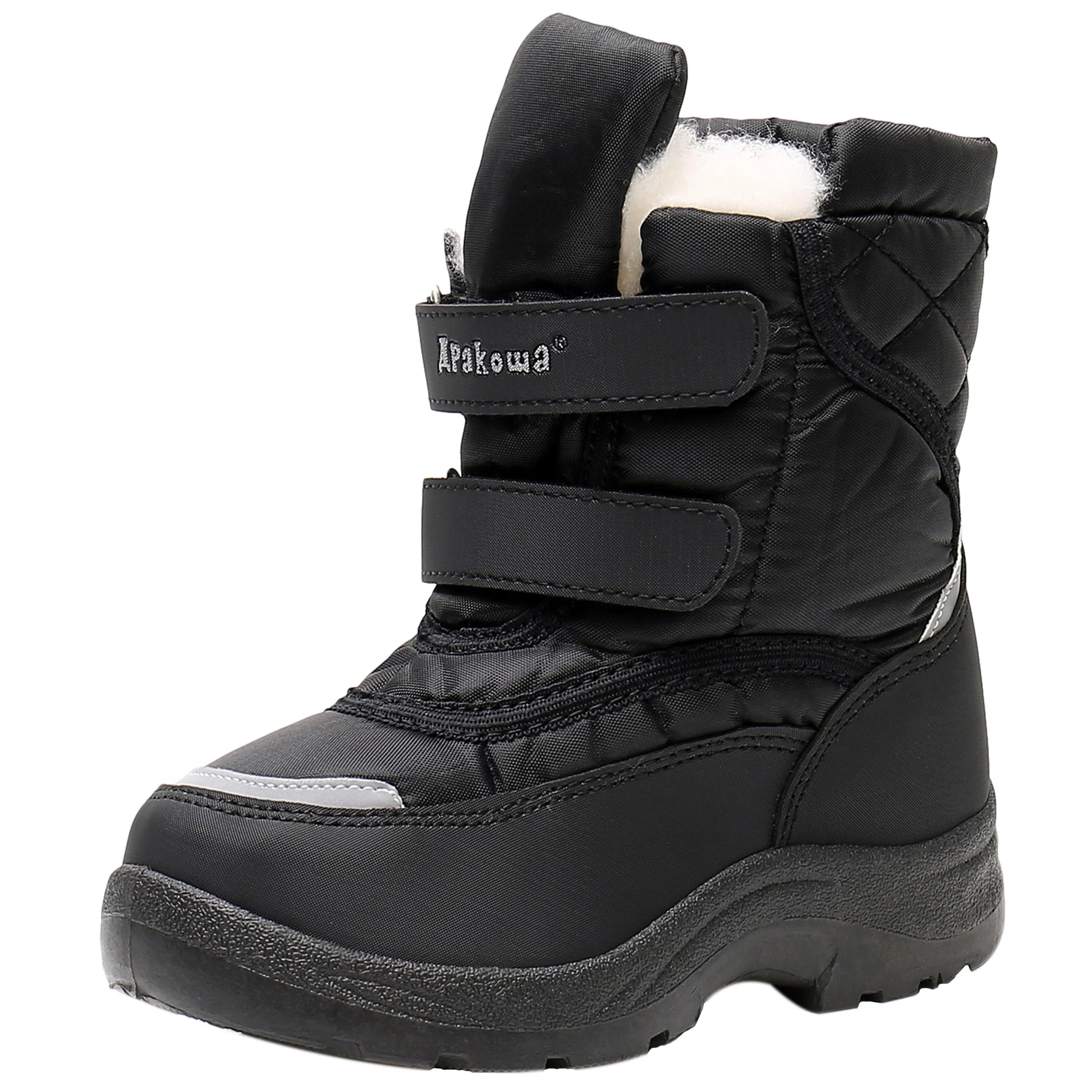 Apakowa Kid's Boys Winter Snow Boots (Toddler/Little Kid) | Walmart (US)