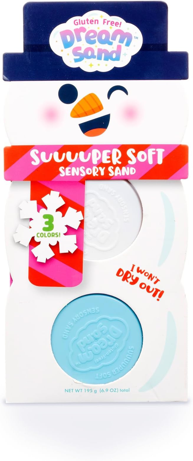 Chuckle & Roar - Dream Sand Holiday Snowman - Holiday Stocking Stuffer - Tactile Arts and Crafts ... | Amazon (US)