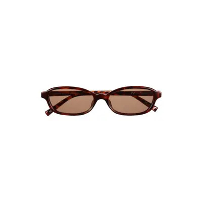 Le Specs Honey Pot 55mm Oval Sunglasses in Black /Brown Mono at Nordstrom | Nordstrom
