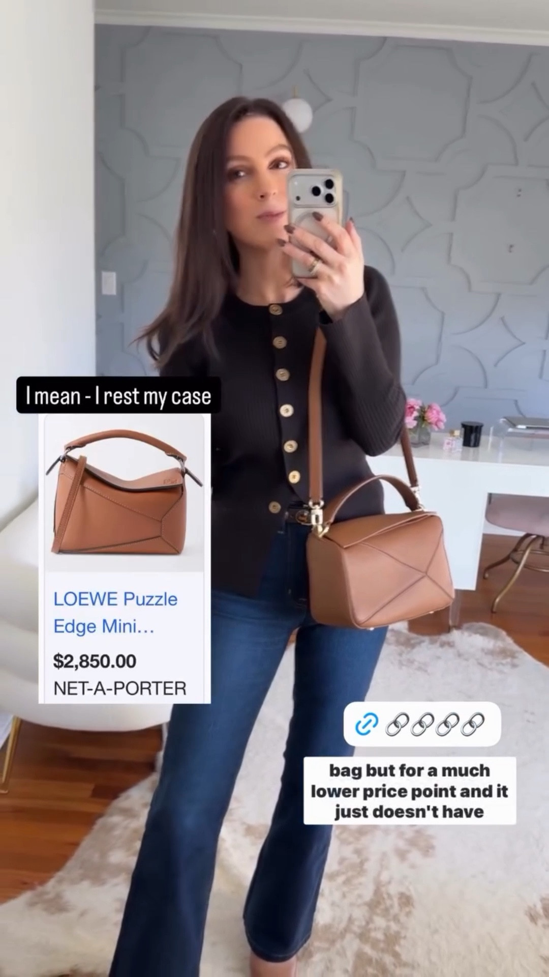 This a SUCH a great bag for a fraction of the price of the designer version even though it’s practically identical 