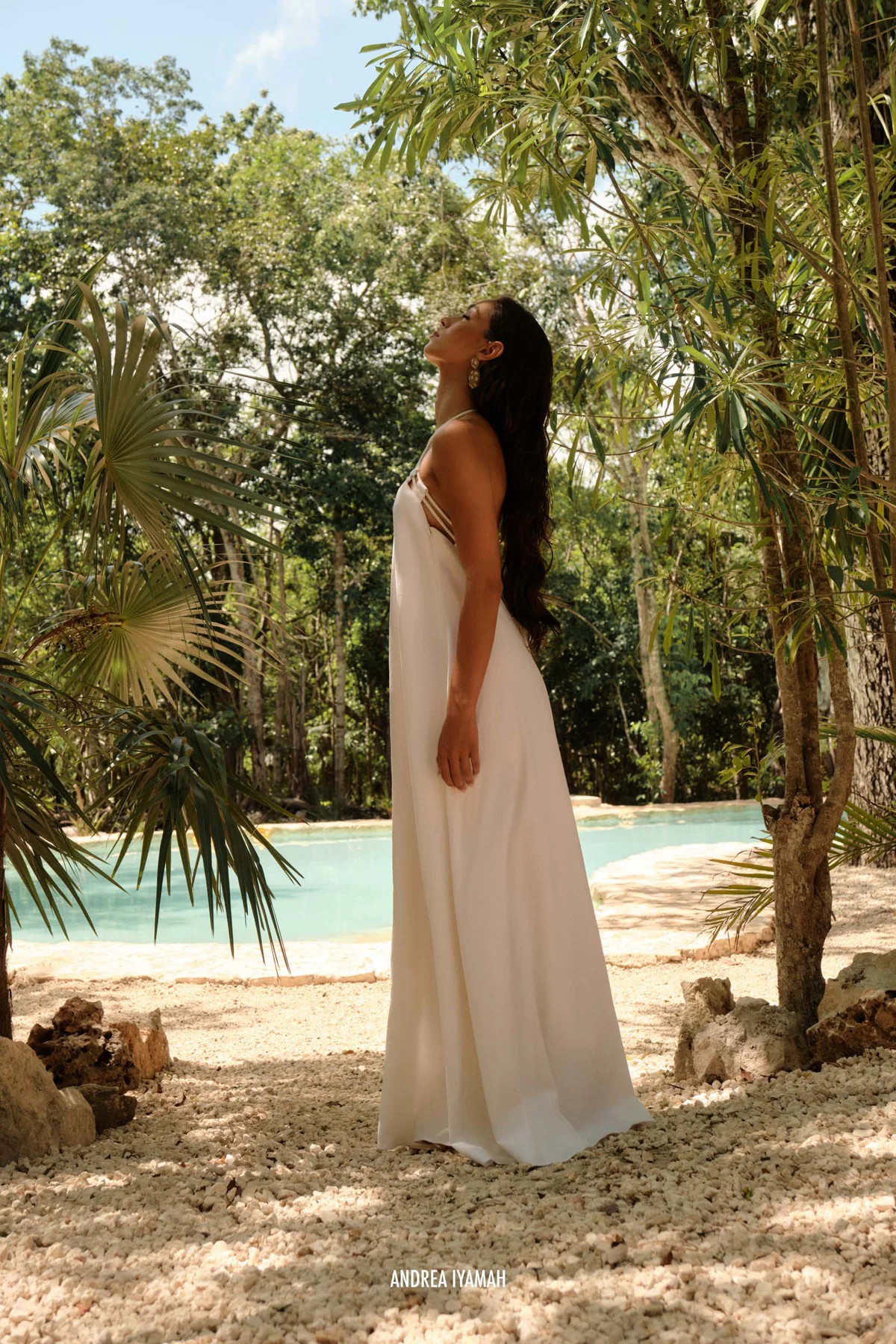 ESSI MAXI DRESS - LIMESTONE | ANDREA IYAMAH
