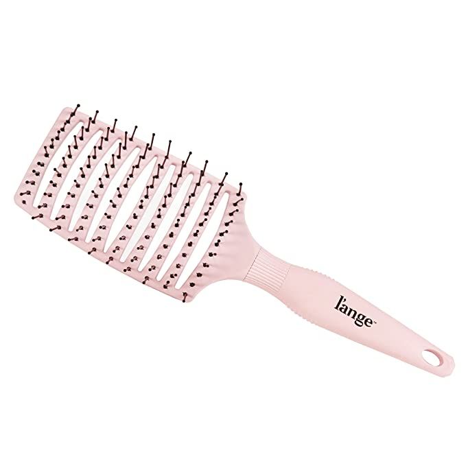 L'ANGE HAIR Siena Wide Curved Vented Hair Brush | Detangle Brush with Nylon Bristles | Best Wet B... | Amazon (US)