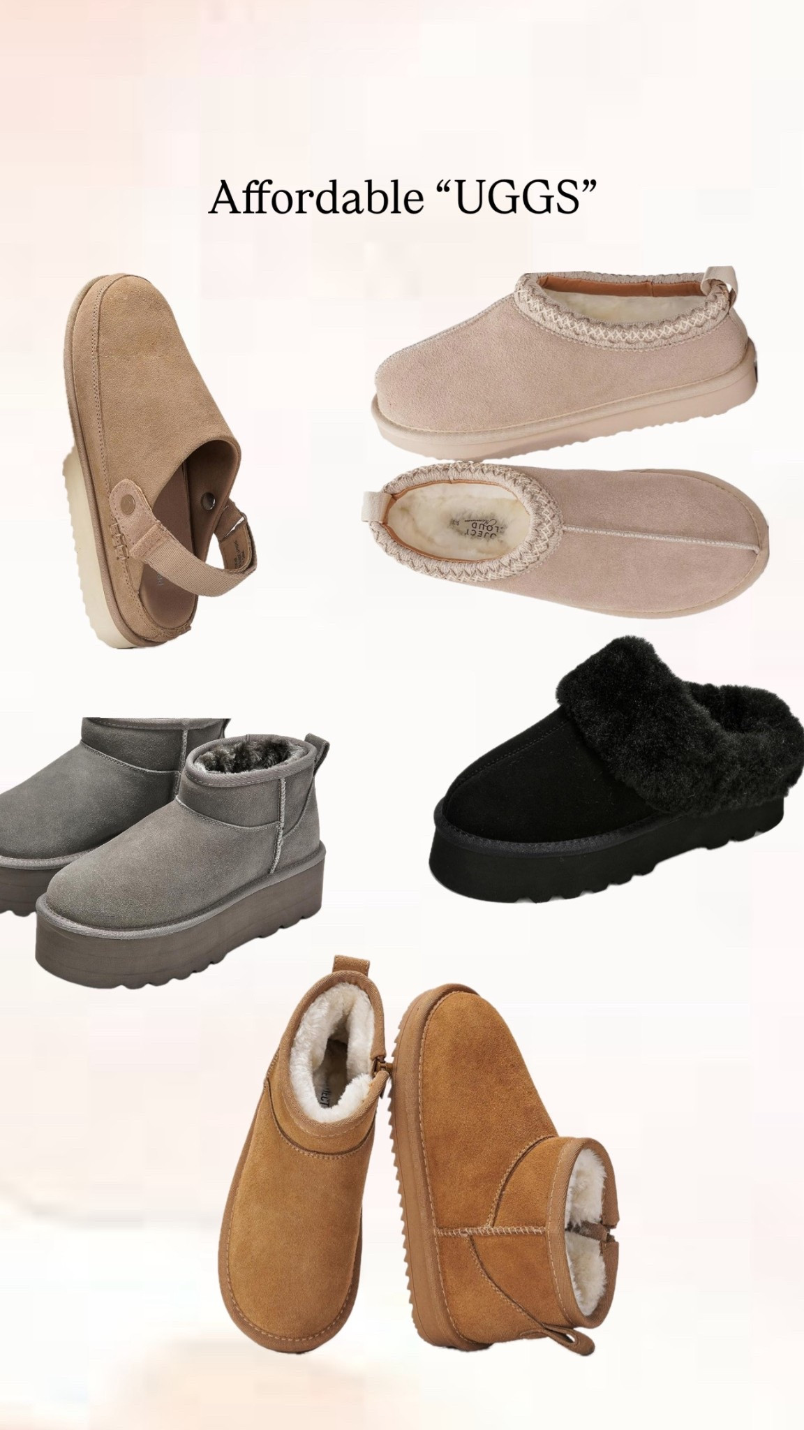These are just like the real thing! I am obsessed! UGG dupes! 

#LTKShoeCrush #LTKGiftGuide #LTKStyleTip