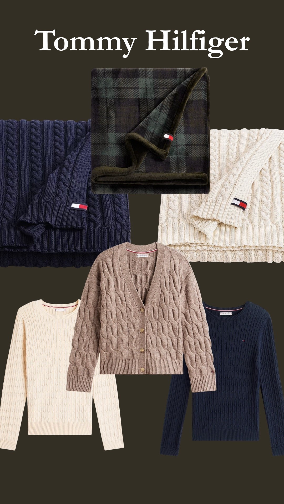 Christmas gift ideas, cable knit throw, cable knit sweater, tartan blankett

@tommyhilfiger
#ad #tommyfamily
