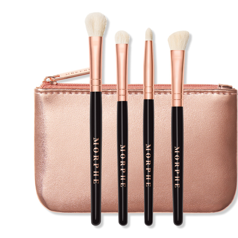 Rosé Play 4-Piece Mini Eye Brush Set + Bag | Ulta